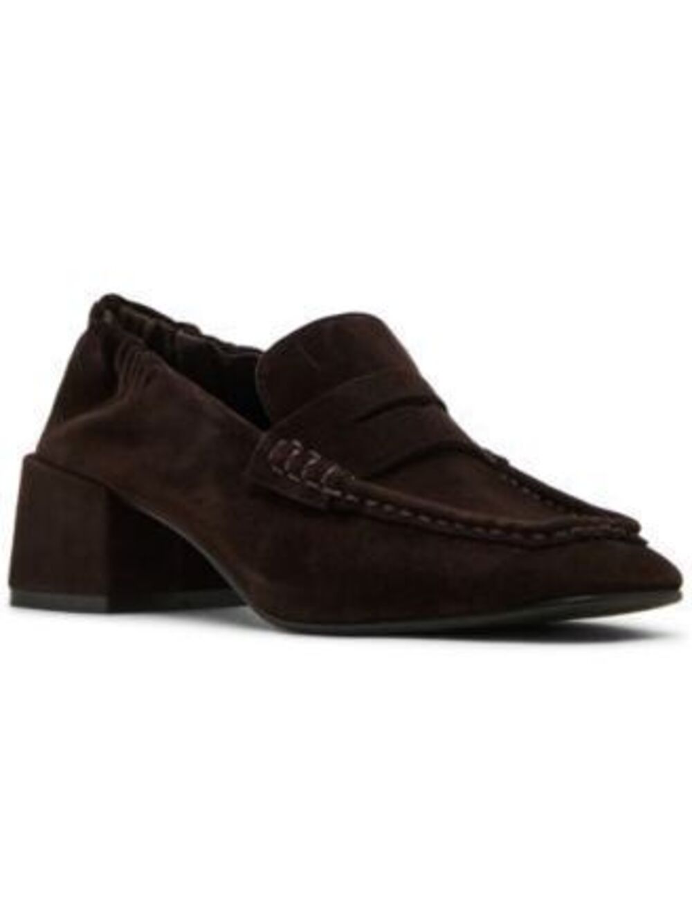 Steve Madden Estee Block Heel Loafers - Brown Suede - Size 8.5 ($129.50)